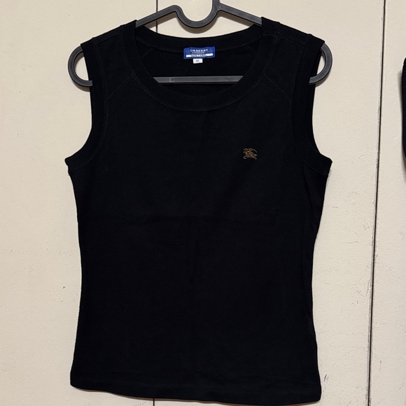 Burberry Black Tank Top with Logo Detail - Picture 1 of 5